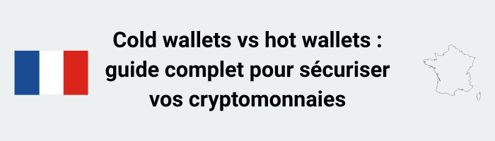 Cold wallets vs hot wallets